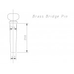 Bridge Pin Brass 3 degree